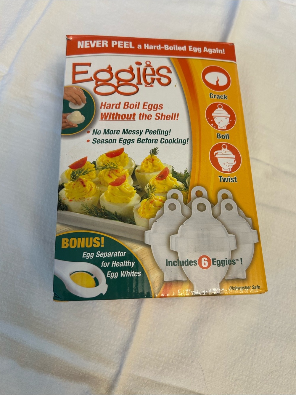 Eggies Hard Boil Eggs Without The Shell! 6 Eggies
